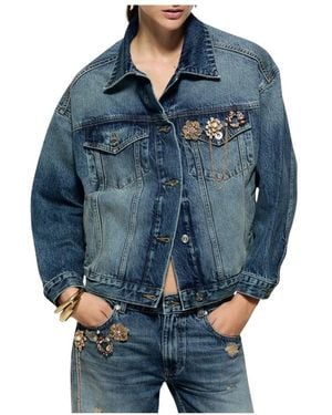 Liu Jo Tejano Giubbotto Spille Zb7308 D0418 - Blau