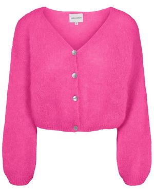 American Dreams Cornelia Cropped Cardigan - Roze