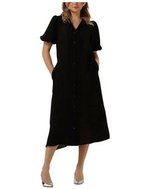 My Essential Wardrobe Estermw Langes Kleid - Schwarz