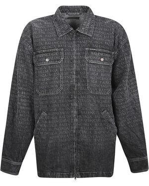Balenciaga Denim Jackets - Grey
