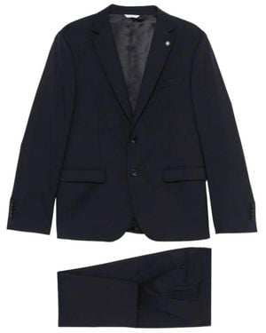 Manuel Ritz Single Breasted Suits - Bleu