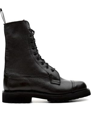 Tricker's Schoenen ,Bruin ,Leer Lucia Boot - Zwart