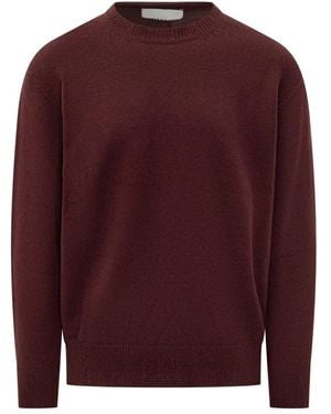 Amaranto Round-Neck Knitwear - Rojo
