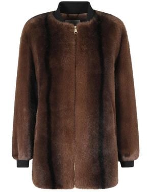 Ermanno Scervino Faux Fur & Shearling Jackets - Marrón