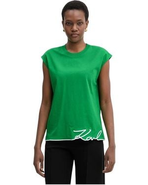 KARL LAGERFELD Sleeveless Tops - Vert