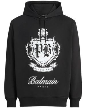 Balmain Hoodies - Negro