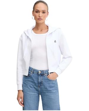 ARMANI EXCHANGE Zip-Through Hoodie - Wit