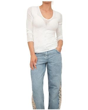 Blugirl Blumarine Round-Neck Knitwear - Bleu