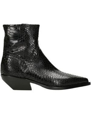 Elena Iachi Texan Ankle Boot - Schwarz