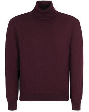 Tagliatore Turtlenecks - Purple