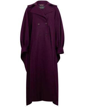 Alberta Ferretti Double-Breasted Coats - Morado