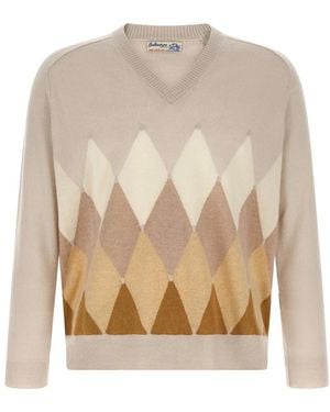 Ballantyne V-Neck Knitwear - Neutre