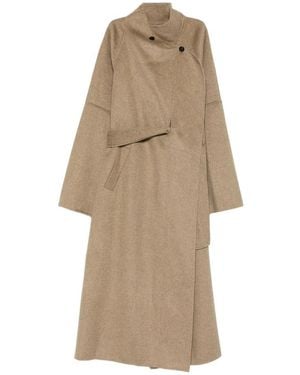 Viktoria Chan Belted Coats - Natural