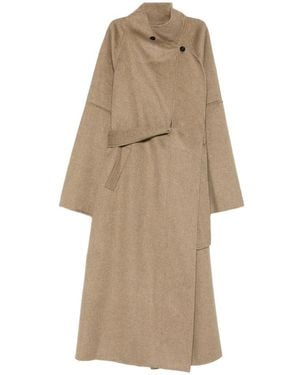 Viktoria Chan Belted Coats - Natural