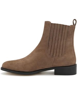 Isabel Bernard Schoenen ,Leer Vendôme Chey Kalfsleer/Suède Chelsea Boots - Bruin