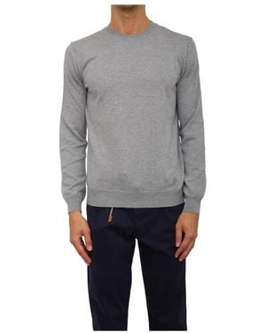 Corneliani Round-Neck Knitwear - Grey