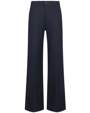 Dondup Amber Wide Leg Broeken - Blauw