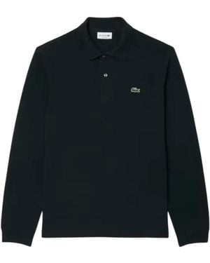 Lacoste Tops ,Groen ,Katoen.12.12 Polo Met Lange Mouwen - Zwart