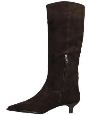 Ash Heeled Boots - Nero