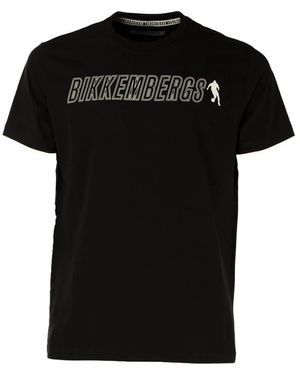 Bikkembergs Dynamisches Und Raffiniertes T-Shirt - Schwarz