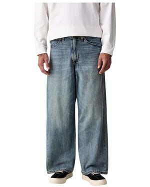 Levi's Jeans ,Blauw ,Denim Twisted Baggy Wide Leg - Grijs