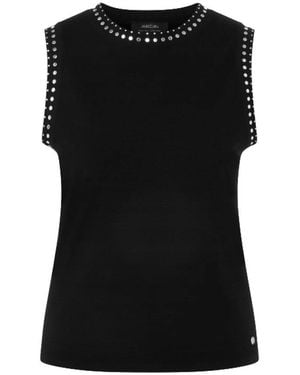 Marc Cain Ärmellose Tops - Schwarz