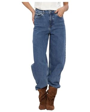 SELECTED Slwbarrel Bea-Kori Hw Jeans - Blau