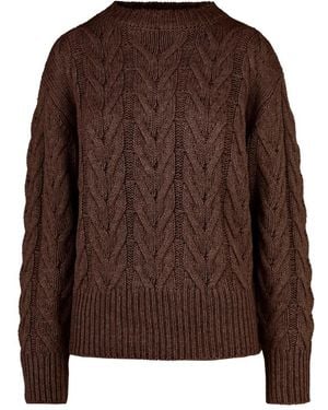 Bomboogie Trui Met Ronde Hals - Bruin