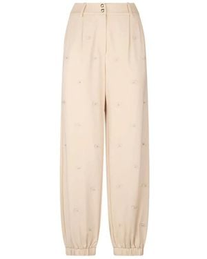 Liu Jo Straight Trousers - Natural