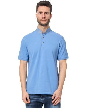 Bugatti Klares Blaues Poloshirt