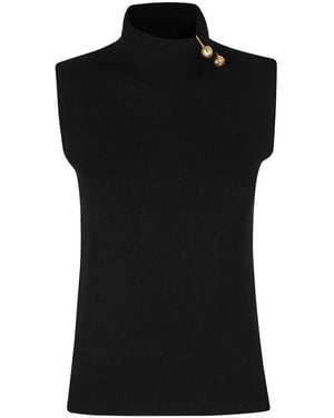 Alberta Ferretti Sleeveless Tops - Black