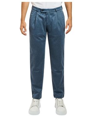 Bugatti Moderne Geplooide Broek Met Ritssluiting - Blauw