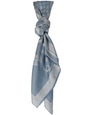 Guess Dita Logo Kefiah Sjaal - Blauw