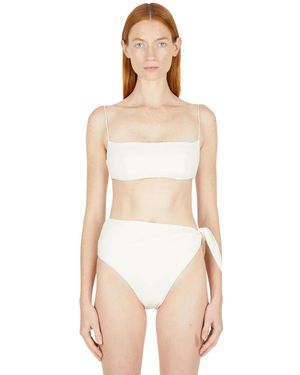 Ziah Fijne Strap Bikini Top - Wit