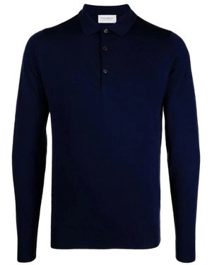 John Smedley Polo Shirts - Blue