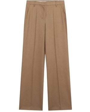 Max Mara Broeken ,Wol Cottage Broeken - Bruin