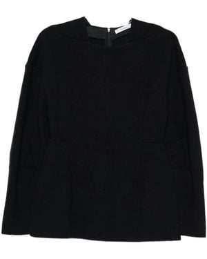 Max Mara Round-Neck Strickwaren - Schwarz