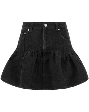 Ganni Denim Skirts - Black