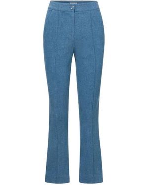 Veronica Beard Cropped Trousers - Azul