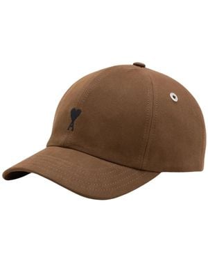 Ami Paris Caps - Marrón