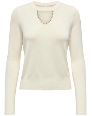 ONLY Round-Neck Knitwear - Blanco