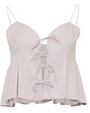 Sea Sleeveless Tops - Rosa