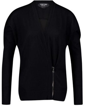 Tom Ford Zwarte Cashmere Wrap Vest