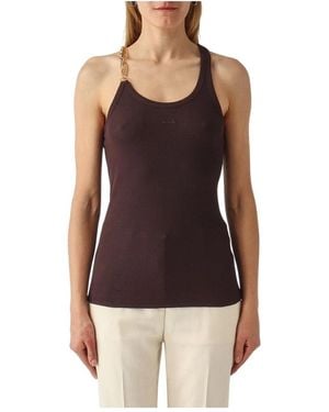 Pinko Sleeveless Tops - Purple