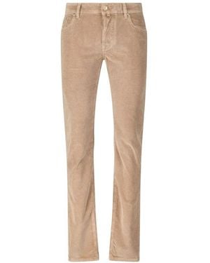 Jacob Cohen Slim-Fit Trousers - Natural