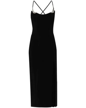 Mugler Mid-Length Stretch Dress - Black
