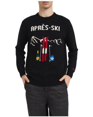 MC2 Saint Barth Round-Neck Knitwear - Black