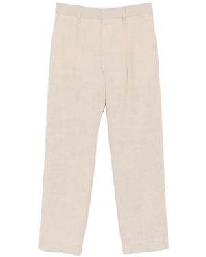 FEDERICO CINA Straight Trousers - Natural