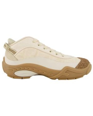 Fendi Schoenen ,Wit ,Katoen Lab Fabric Mid-Tops - Naturel