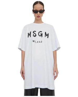 MSGM T-Shirts - Blanc